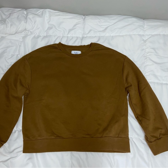 Women's Crewneck - ZARA - Olive - US Small - Basics - Picture 7 of 7